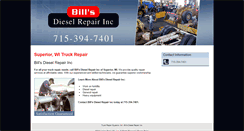 Desktop Screenshot of billsdieselrepairinc.com